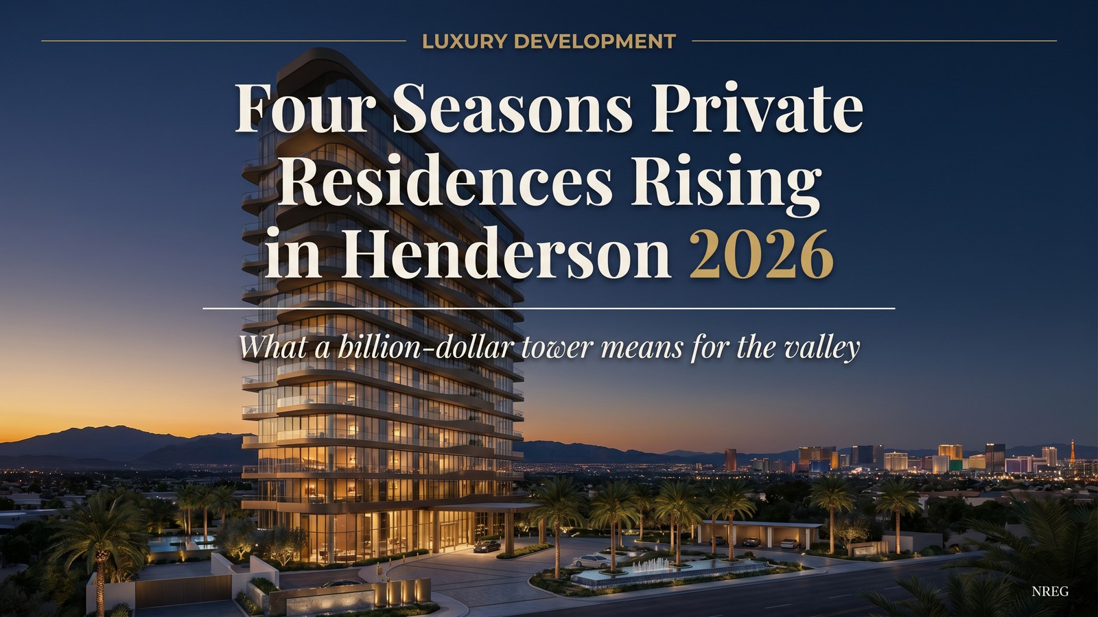Henderson guard-gated luxury neighborhood with manicured streets and mountain views